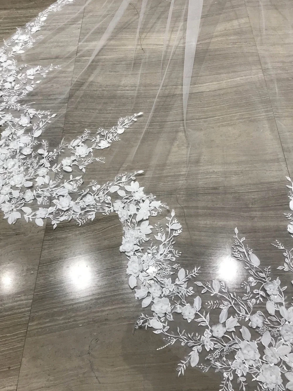 Custom mantilla veil